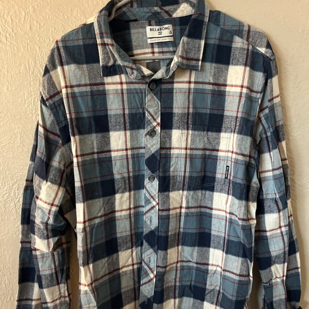 Blue/White Billabong Buttondown Flannel